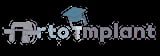 Portoimplant logo with dental implant icon and graduation cap symbol